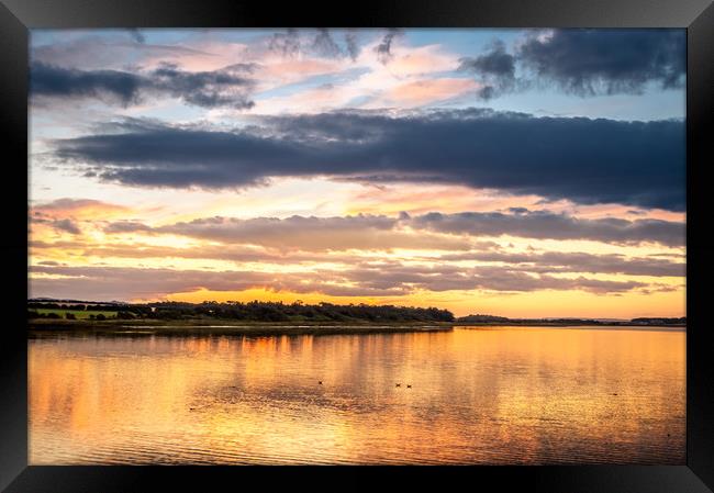 Golden Sunset at the Bay Framed Print by Naylor's Photography