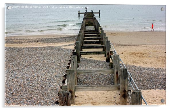 Old Breakwater Acrylic by philip milner