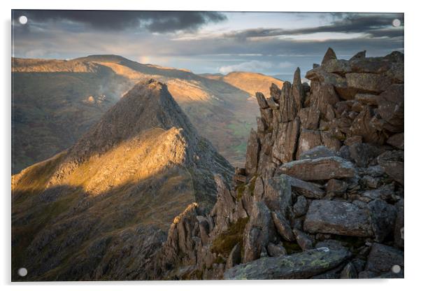 Bristly Ridge to Tryfan  Acrylic by James Grant