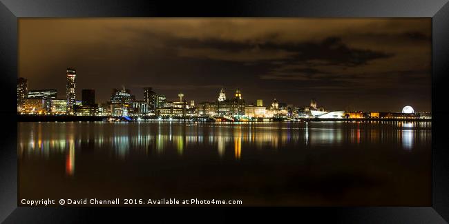 Liverpool Waterfront  Framed Print by David Chennell