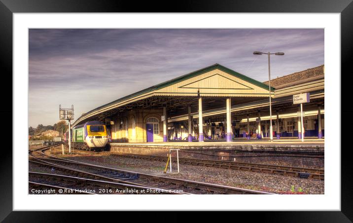 Exeter St Davids HST Framed Mounted Print by Rob Hawkins