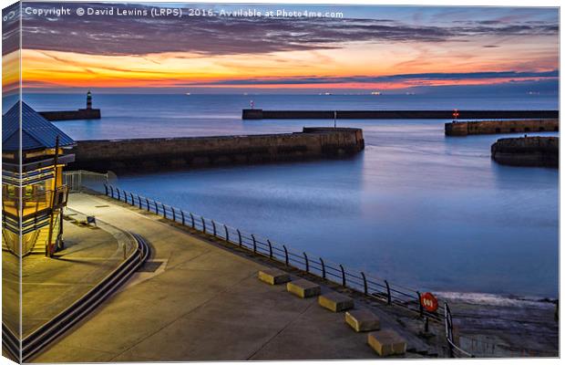 Seaham Harbour Canvas Print by David Lewins (LRPS)