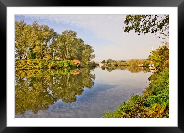 Dreamy River reflections Framed Mounted Print by Darren Burroughs