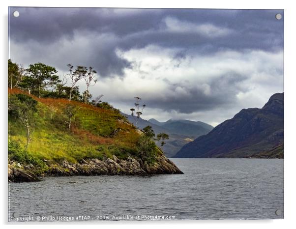 Loch Shiel Acrylic by Philip Hodges aFIAP ,