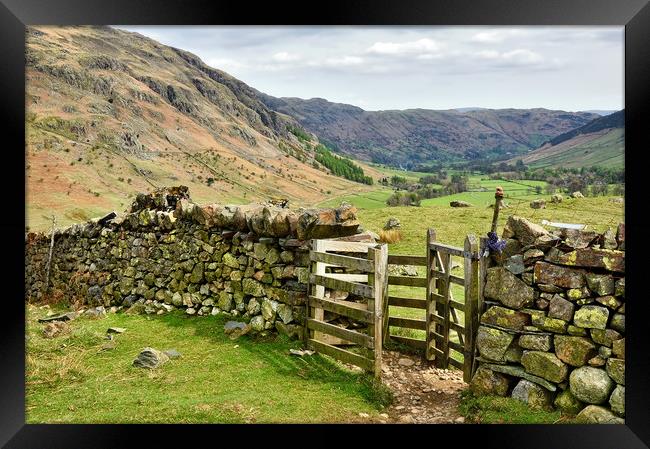 Great Langdale valley Framed Print by Jason Connolly