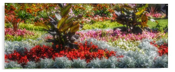 pretty garden Acrylic by sue davies