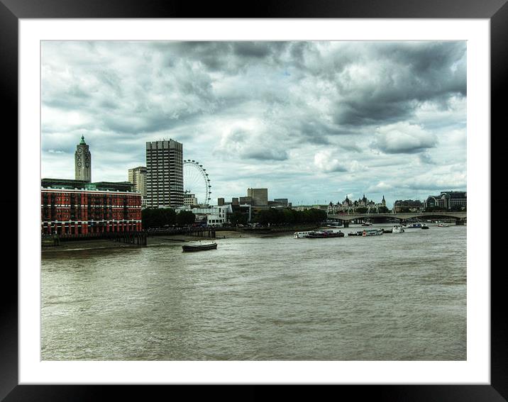 Westminster Skyline Framed Mounted Print by Chris Day
