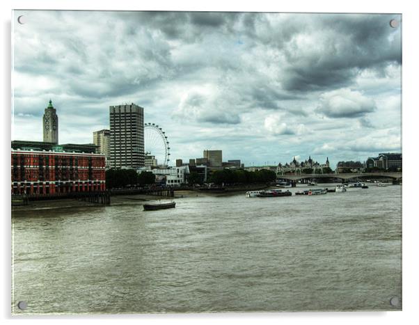 Westminster Skyline Acrylic by Chris Day