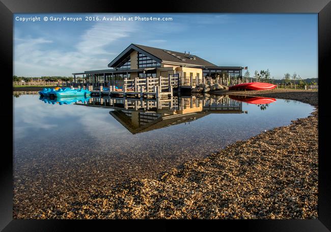 Club House Reflections Framed Print by Gary Kenyon