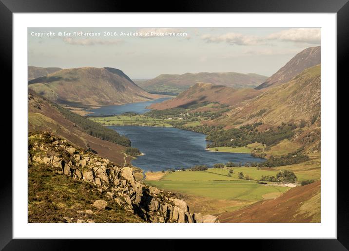 Buttermere Framed Mounted Print by Ian Richardson