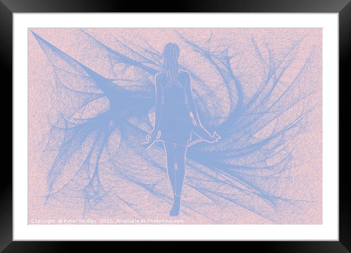 Step Into My Parlour Said The Spider To The Fly!V2 Framed Mounted Print by Peter Yardley