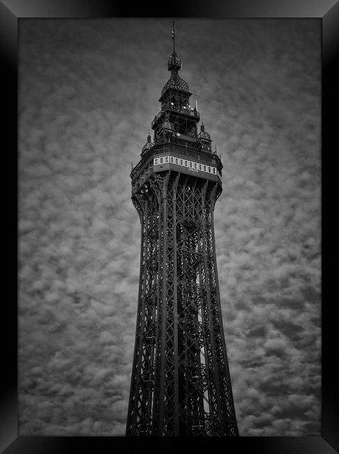 Blackpool Tower Framed Print by Victor Burnside