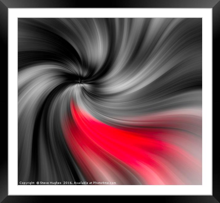 Hint of red digital art Framed Mounted Print by Steve Hughes