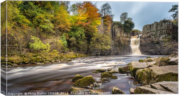 High Force Waterfall, Forest-in-Teesdale, Durham Canvas Print by Phil Durkin DPAGB BPE4