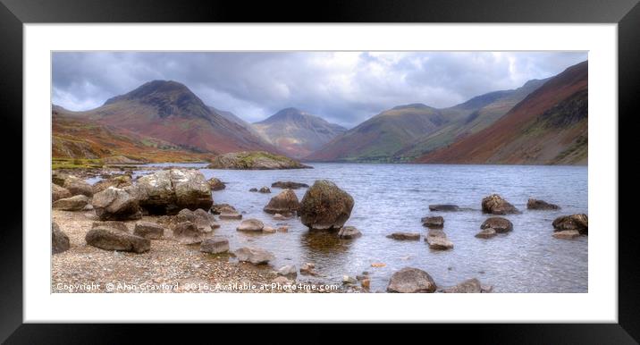 Clouds over Wast Water Framed Mounted Print by Alan Crawford