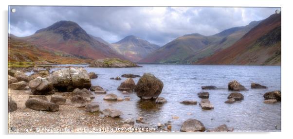 Clouds over Wast Water Acrylic by Alan Crawford