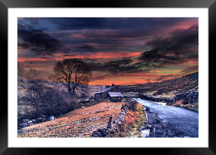Winter in the Dales Framed Mounted Print by Irene Burdell