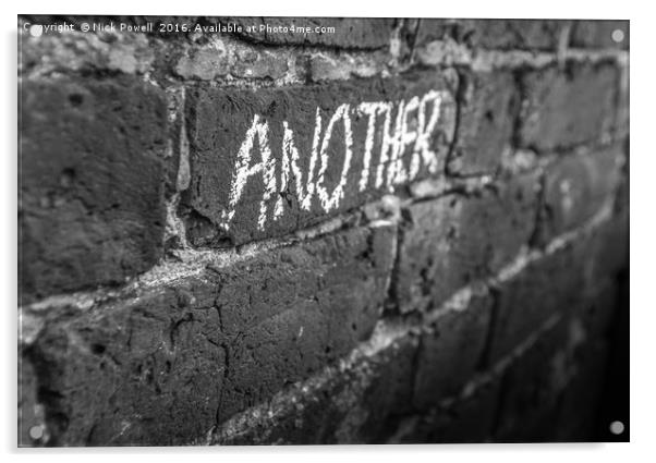 Pink Floyd - Another Brick In The Wall Acrylic by Nick Powell