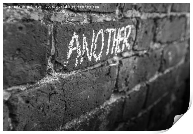 Pink Floyd - Another Brick In The Wall Print by Nick Powell