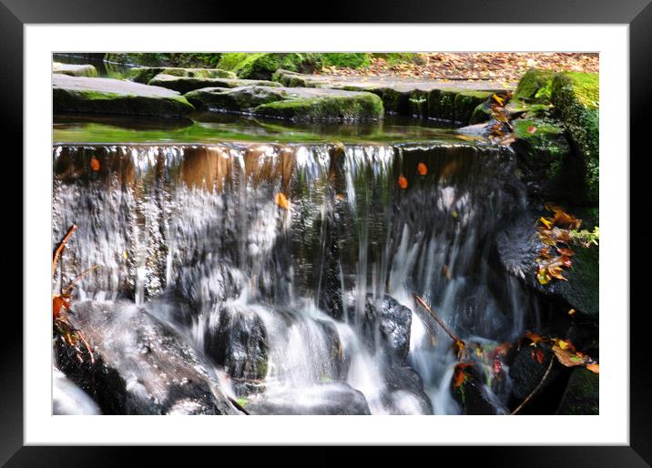 tiny waterfall Framed Mounted Print by sue davies