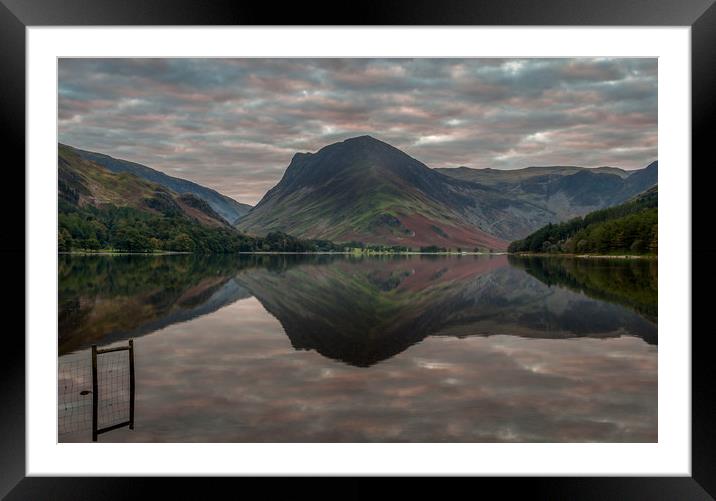 Fleetwith Pike Reflections Framed Mounted Print by Paul Andrews