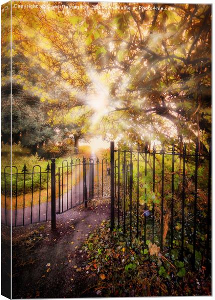 The Kissing Gate Canvas Print by Cass Castagnoli