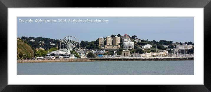 A View To Torquay Framed Mounted Print by philip milner