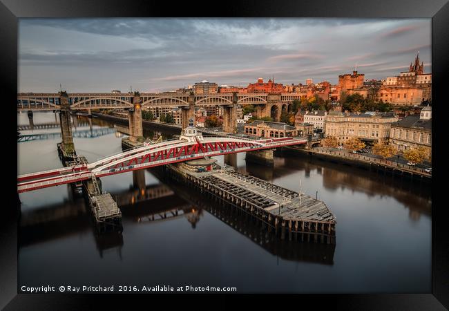Early Morning on the Tyne Framed Print by Ray Pritchard