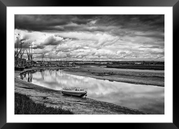 The Boats of Maldon Estuary in Summer Framed Mounted Print by John Williams