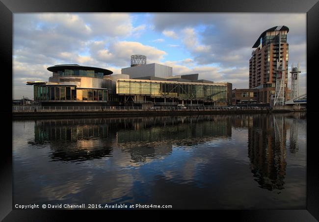 The Lowry Centre Reflection   Framed Print by David Chennell