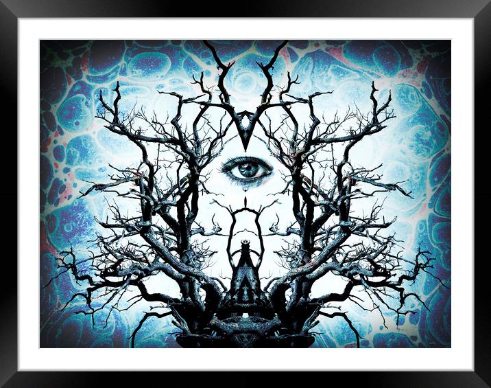 Tree of Life Archetype Religious Symmetry Framed Mounted Print by John Williams