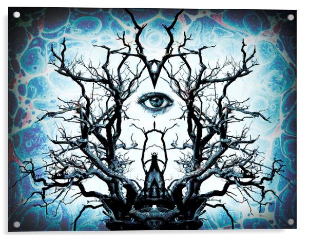 Tree of Life Archetype Religious Symmetry Acrylic by John Williams