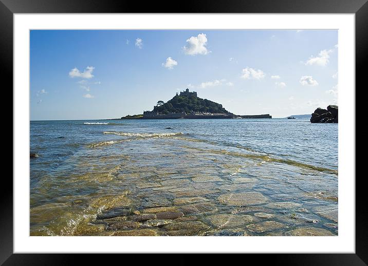 St Michaels Mount Framed Mounted Print by David Wilkins