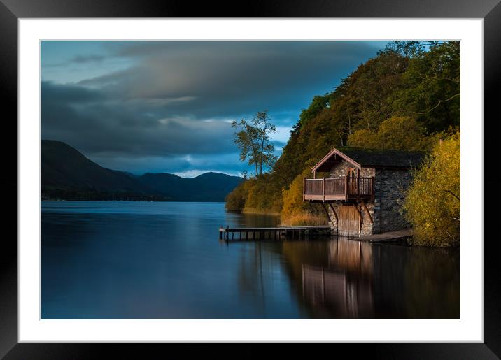 The Duke of Portland Boathouse Ullswater Framed Mounted Print by Paul Andrews