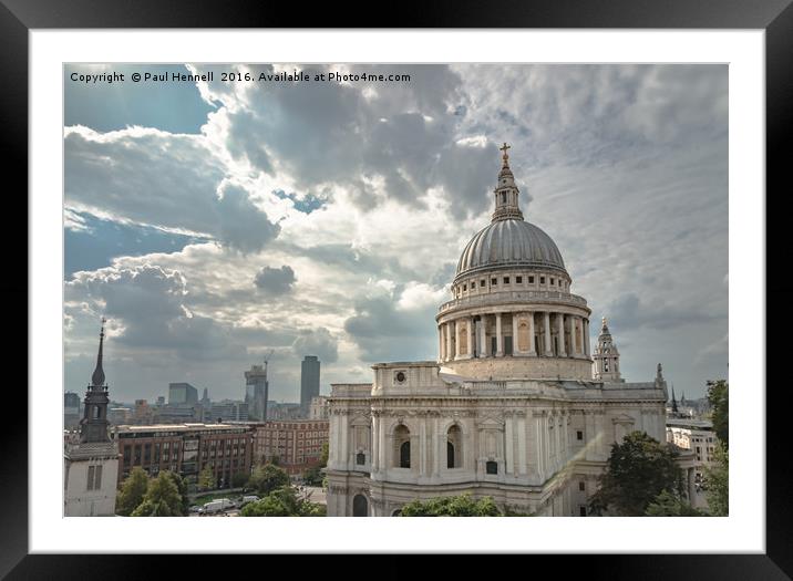 Catherdral under the Clouds Framed Mounted Print by Paul Hennell