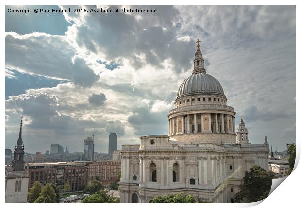Catherdral under the Clouds Print by Paul Hennell