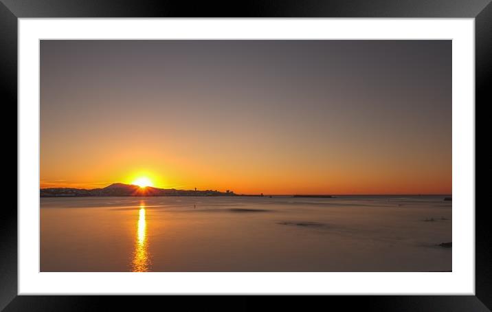Socoa Sunset Framed Mounted Print by Marcel de Groot