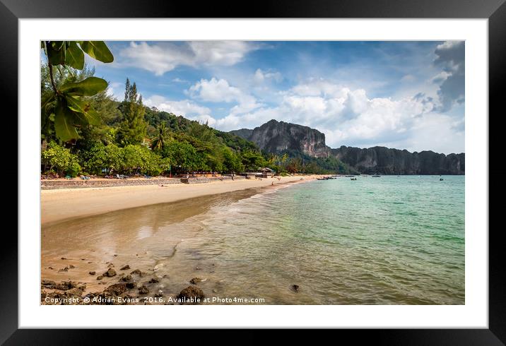 Coast of Ko Lanta Thailand Framed Mounted Print by Adrian Evans
