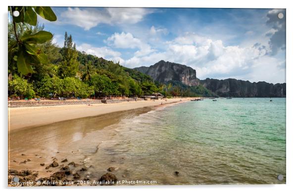 Coast of Ko Lanta Thailand Acrylic by Adrian Evans