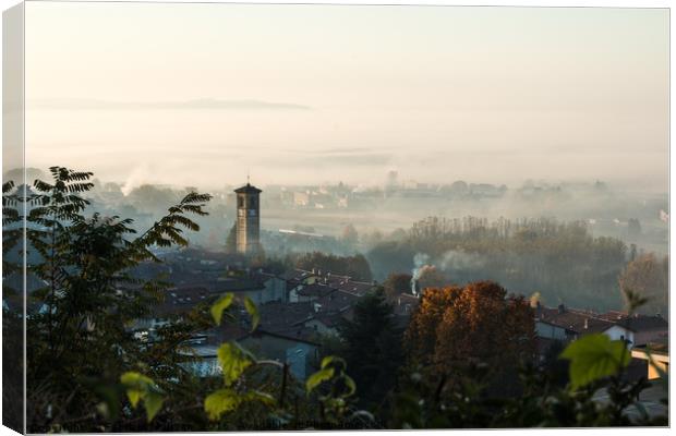 Early Morning Light and Fog Canvas Print by Fabrizio Malisan