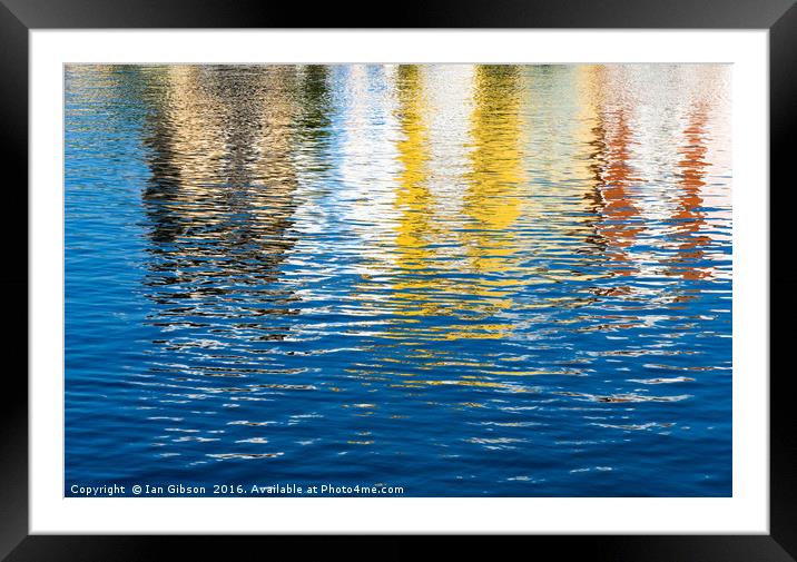 Reflecting (1) Framed Mounted Print by Ian Gibson