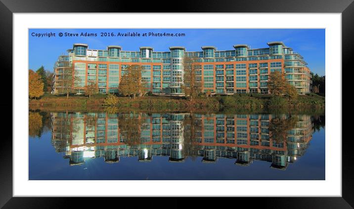 River Crescent Framed Mounted Print by Steve Adams