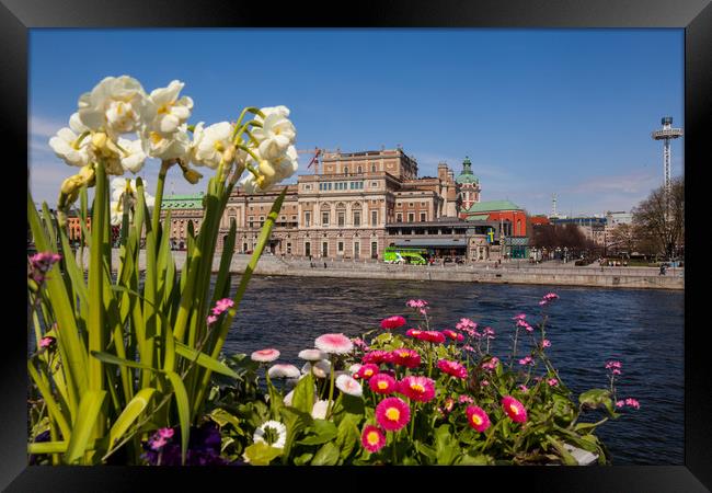 Downtown Stockholm Framed Print by Thomas Schaeffer