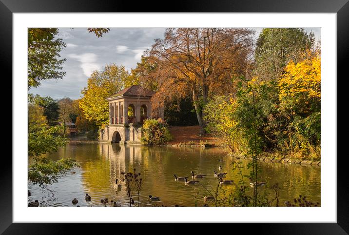 Autumn at the boathouse Framed Mounted Print by Rob Lester