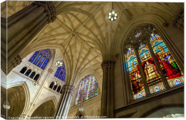 Structures Of St. Patrick 4 Canvas Print by jonathan nguyen