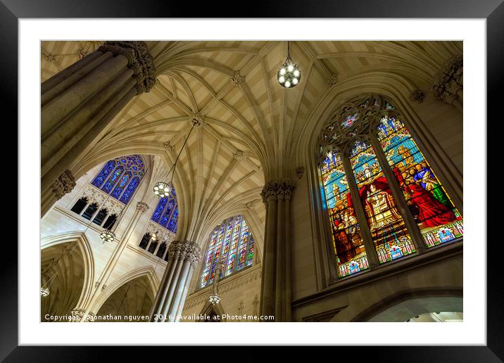 Structures Of St. Patrick 4 Framed Mounted Print by jonathan nguyen
