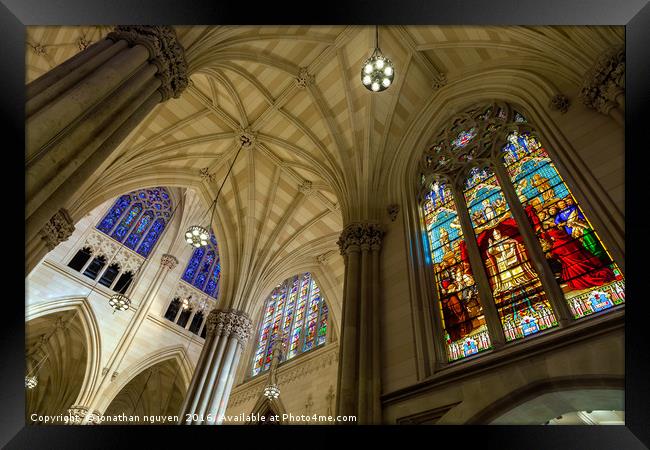Structures Of St. Patrick 4 Framed Print by jonathan nguyen