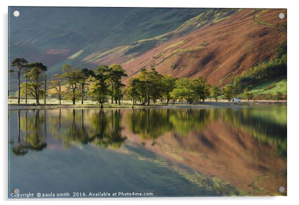Buttermere in Autumn  Acrylic by paula smith