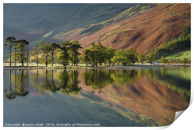 Buttermere in Autumn  Print by paula smith