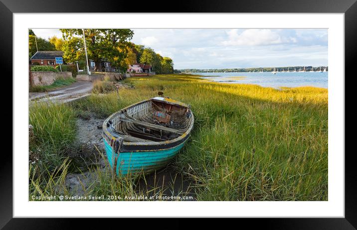 Old Boat Framed Mounted Print by Svetlana Sewell